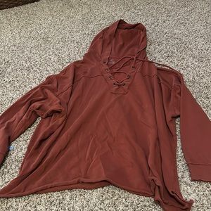 Aerie sweatshirt lace up